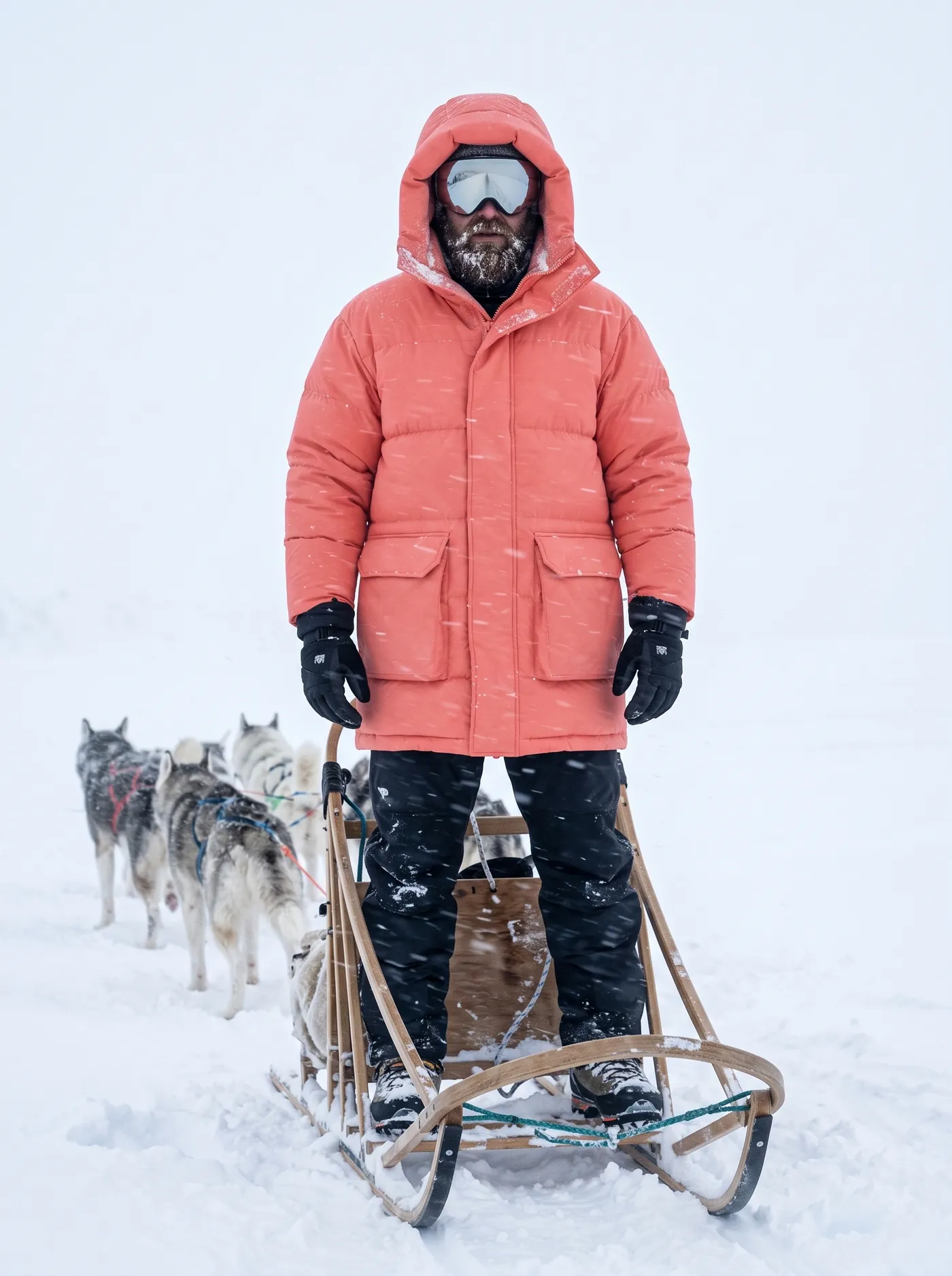 Polar Snorkel Parka in Signal Coral