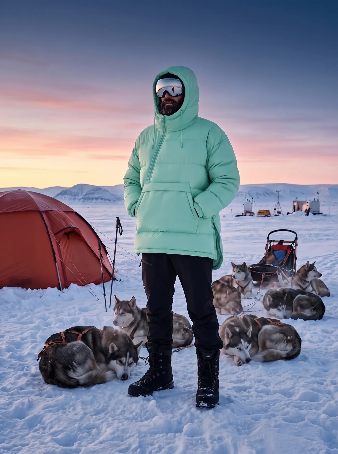 Storm Anorak Smock in Glacier Mint