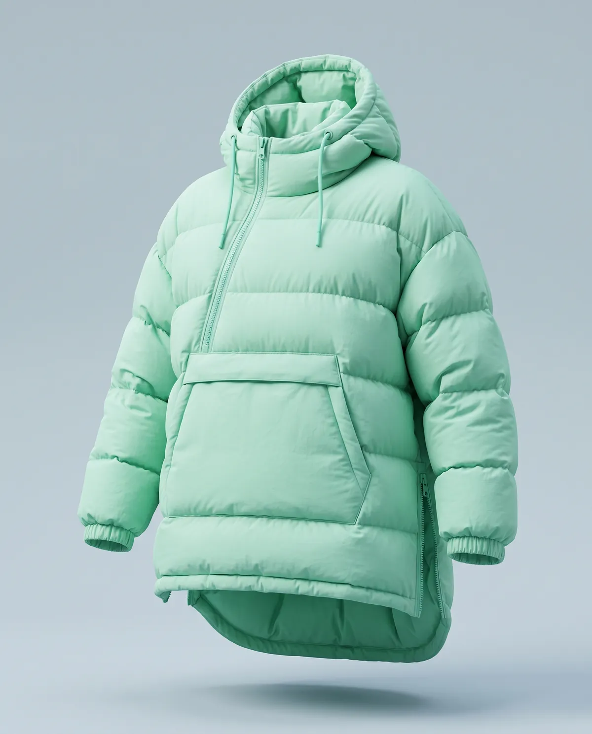 Storm Anorak Smock in Glacier Mint
